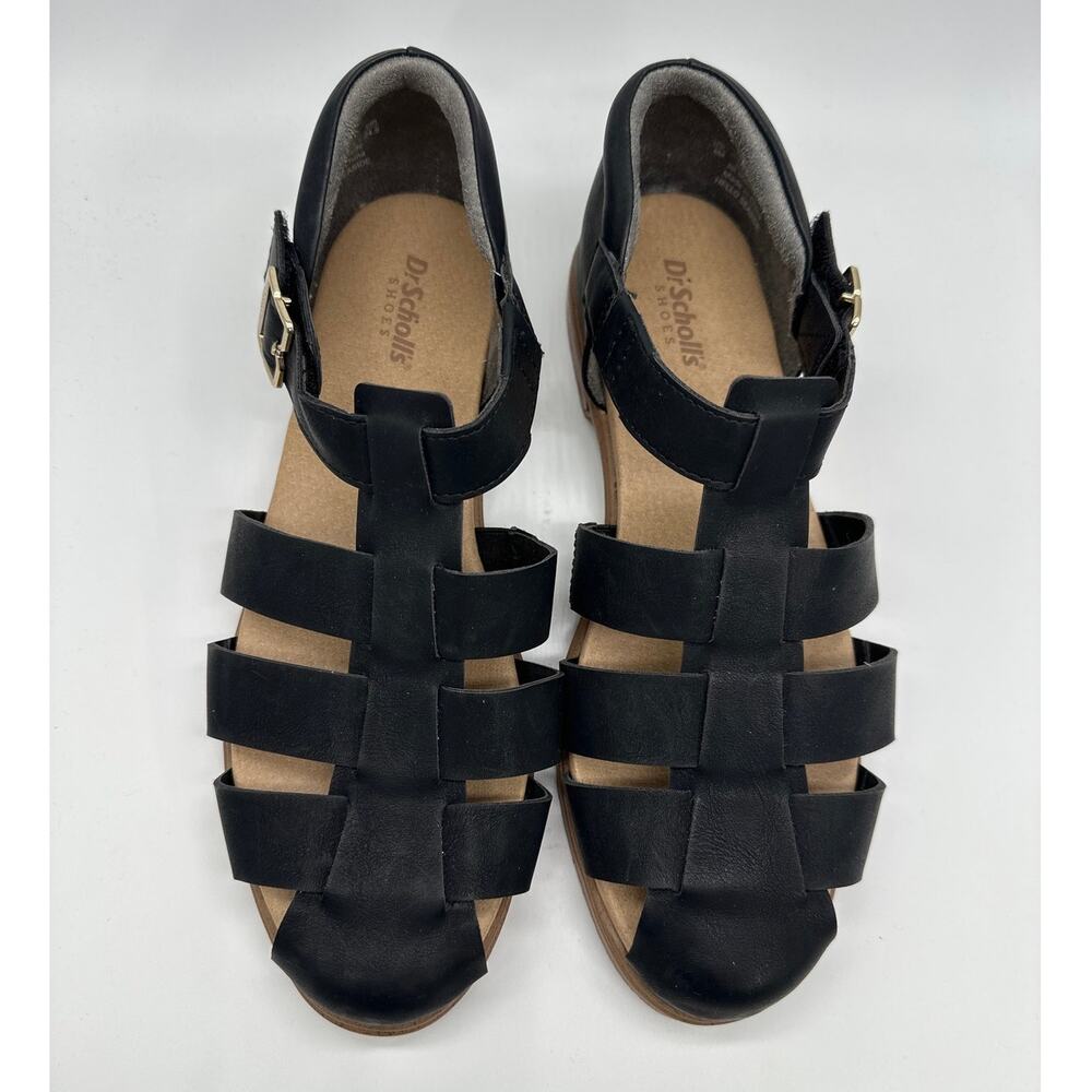Dr Scholl’s Hello Seaside Fisherman Sandal Women's Sz 8 Black Closed Toe Boho